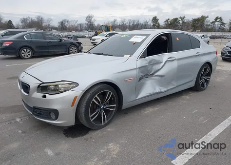 2015 BMW 528I из США, поврежденный, VIN WBA5A5C56FD514215